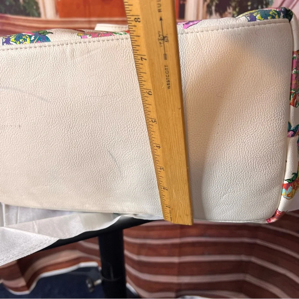 Betsey Johnson Large Colorful Floral Women's Bag with Pink Bow 🎀 charm - Picture 12 of 15